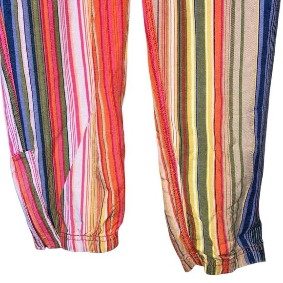 FREE PEOPLE MOVEMENT Sz XS SIDE STEP HAREM PANTS STRIPED PULL ON TIGER LILY #752 - Picture 12 of 16